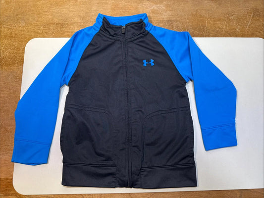 Blue & Black 24m under armor Track Jacket Toddler Light Fall Mild Weather Coat