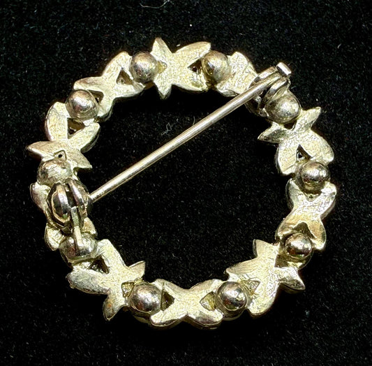 Vintage Pearl Wreath Brooch