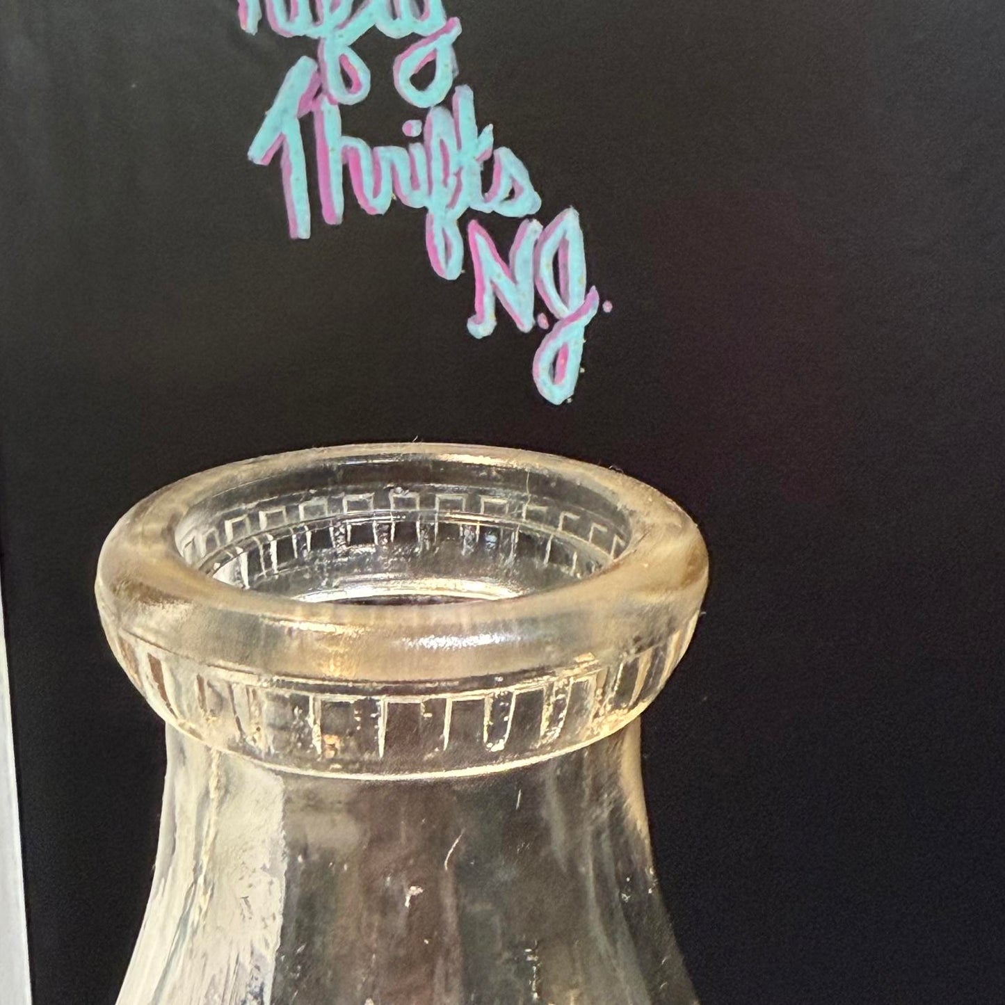 Vintage Wilson Dairy Company Milk Bottle Atlantic City NJ One Pint