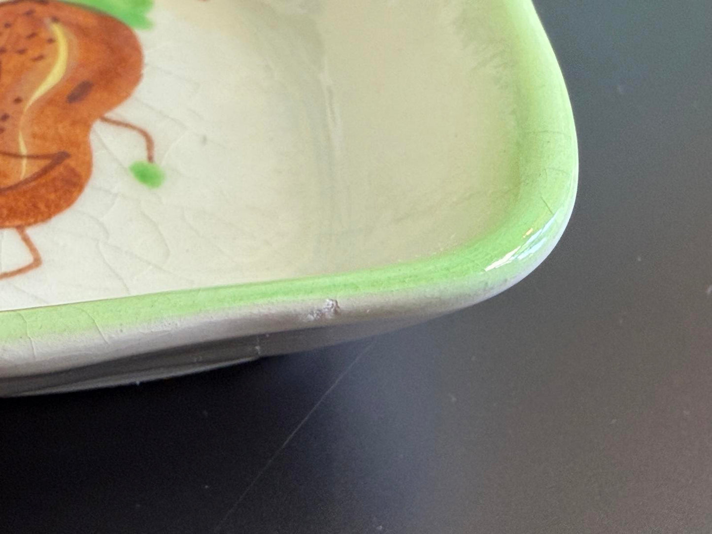 Decora Ceramics California Nuts Dish Dancing Anthropomorphic Bowl MCM