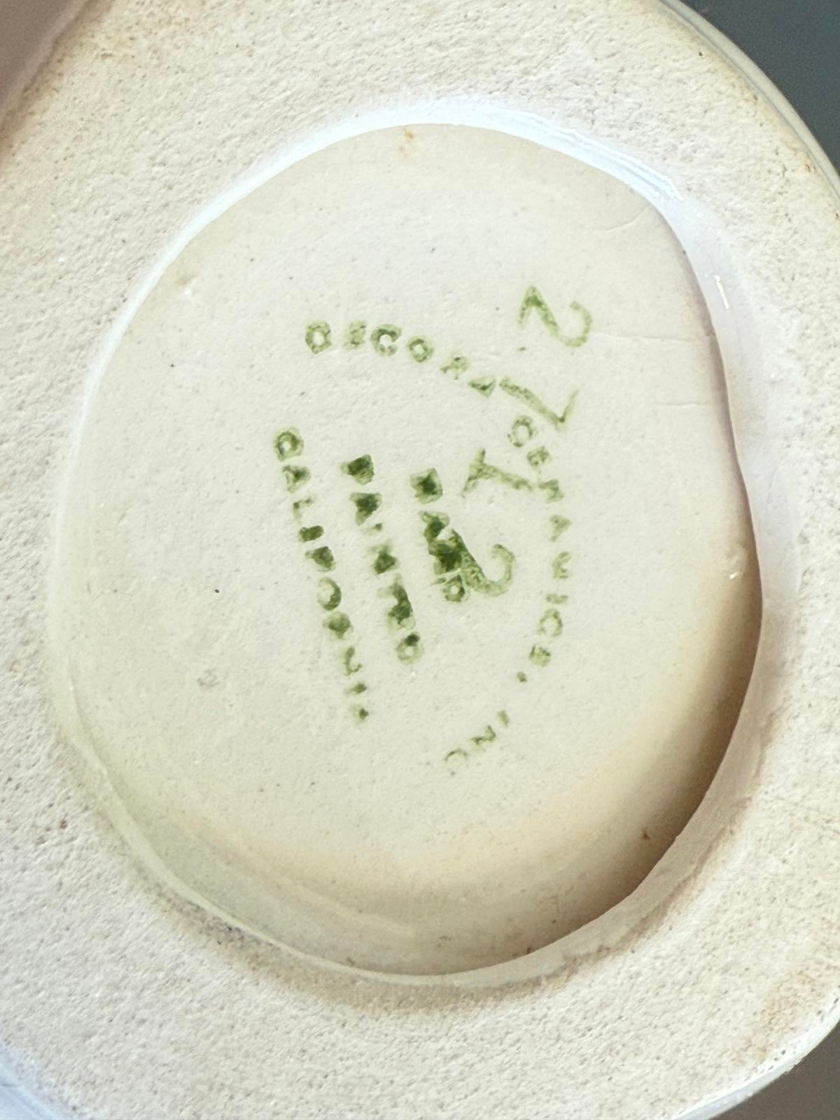 Decora Ceramics California Nuts Dish Dancing Anthropomorphic Bowl MCM