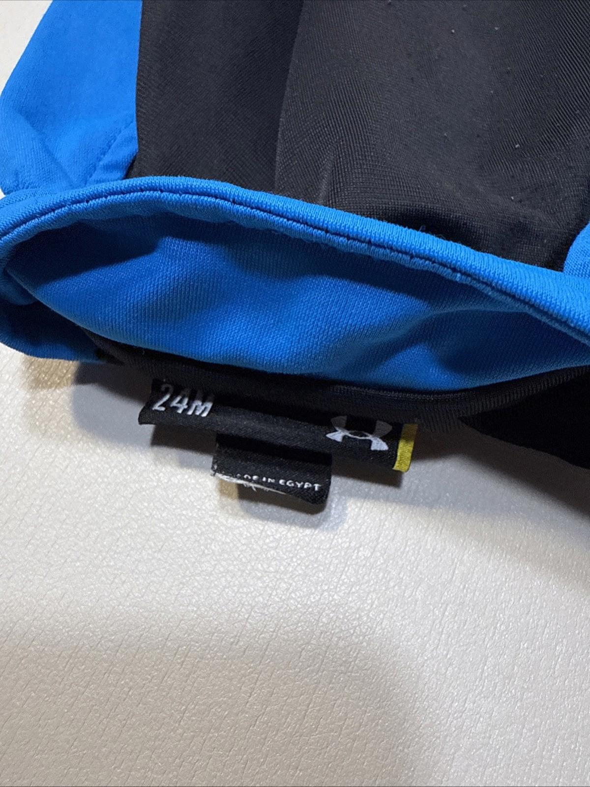 Blue & Black 24m under armor Track Jacket Toddler Light Fall Mild Weather Coat