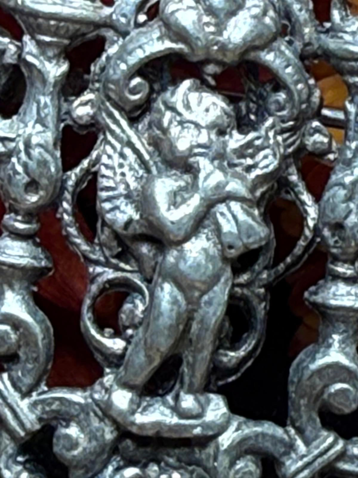 Brooch - Miracle Creation Rococo Cherub Brooch with all attachments