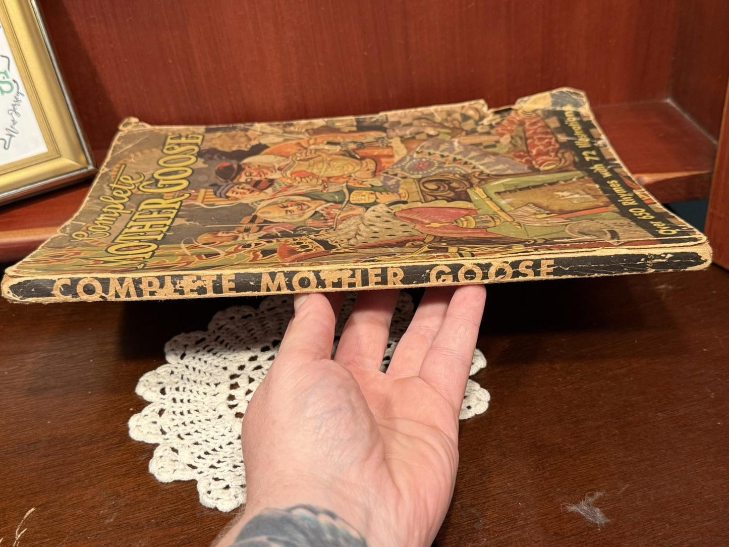 The Complete Mother Goose 1932 Antique Children's Book Whitman Publishing Co