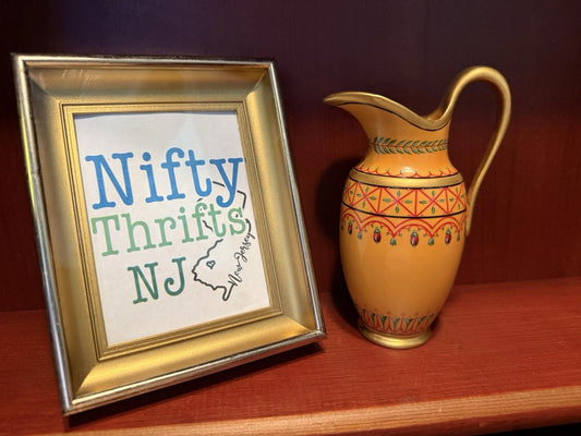 Vintage Franklin Mint Porcelain Museum Reproduction Antique Mini Pitcher