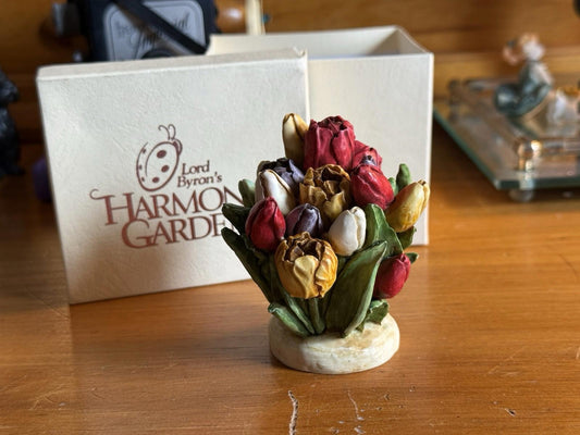 Harmony Kingdom Garden Lord Byron's ~ TULIP box figurine ~ w/Box ~ Edition: 1
