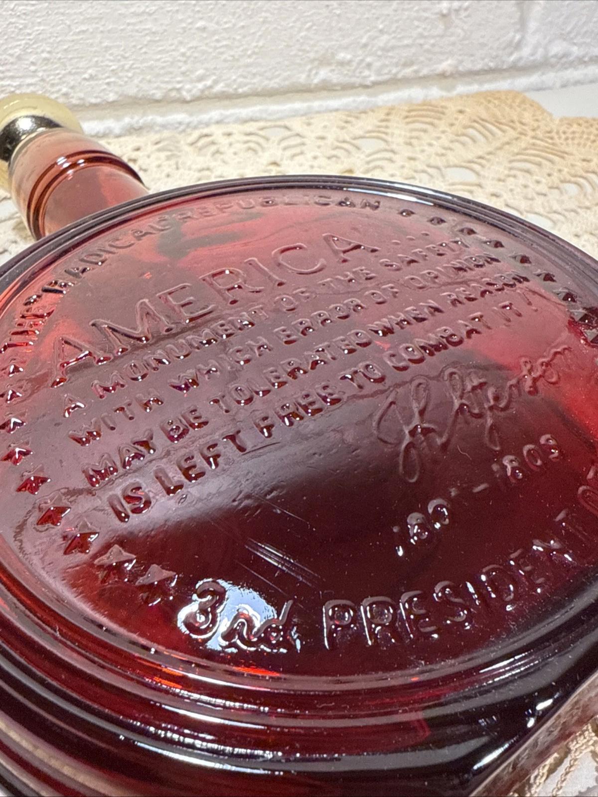 Wheaton~First Edition~1970~THOMAS JEFFERSON~Vtg~Collectable Commemorative Bottle