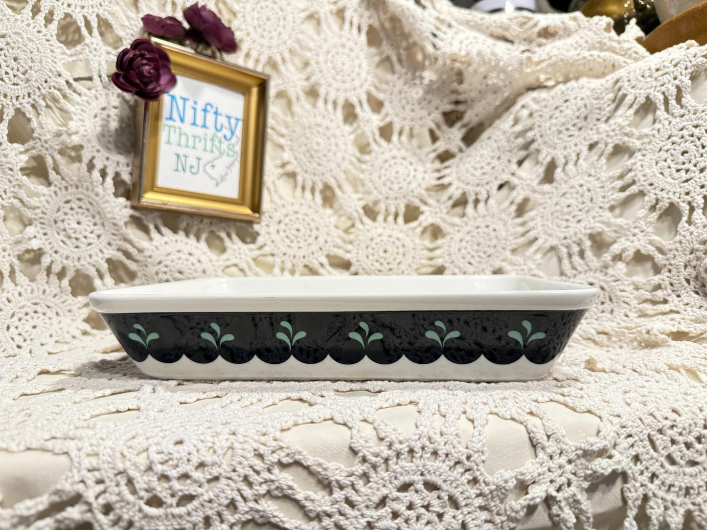 Lenox Casual Images Bedazzle Sapphire Casserole 10" x 7.25 Rectangle Baker