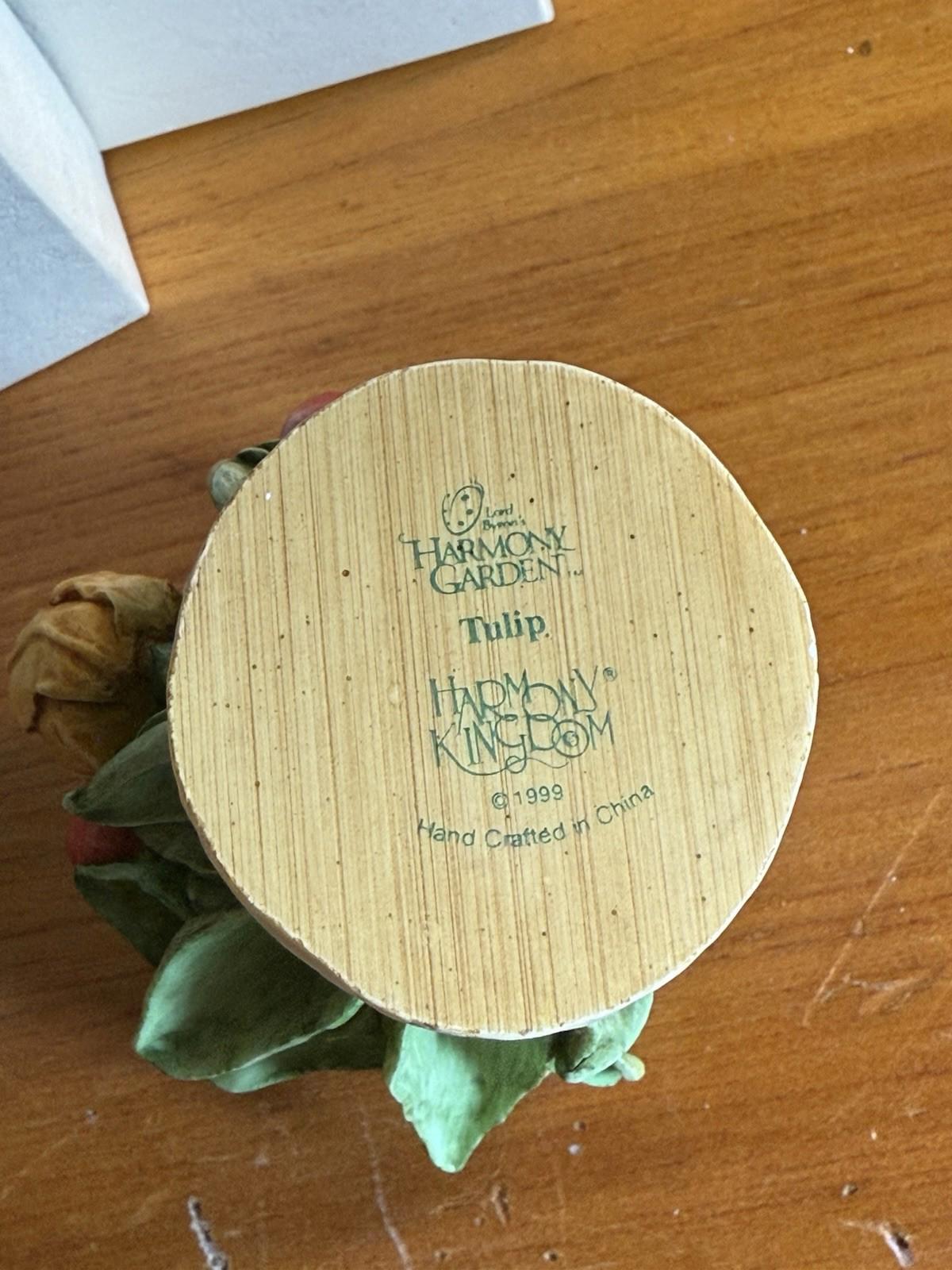 Harmony Kingdom Garden Lord Byron's ~ TULIP box figurine ~ w/Box ~ Edition: 1