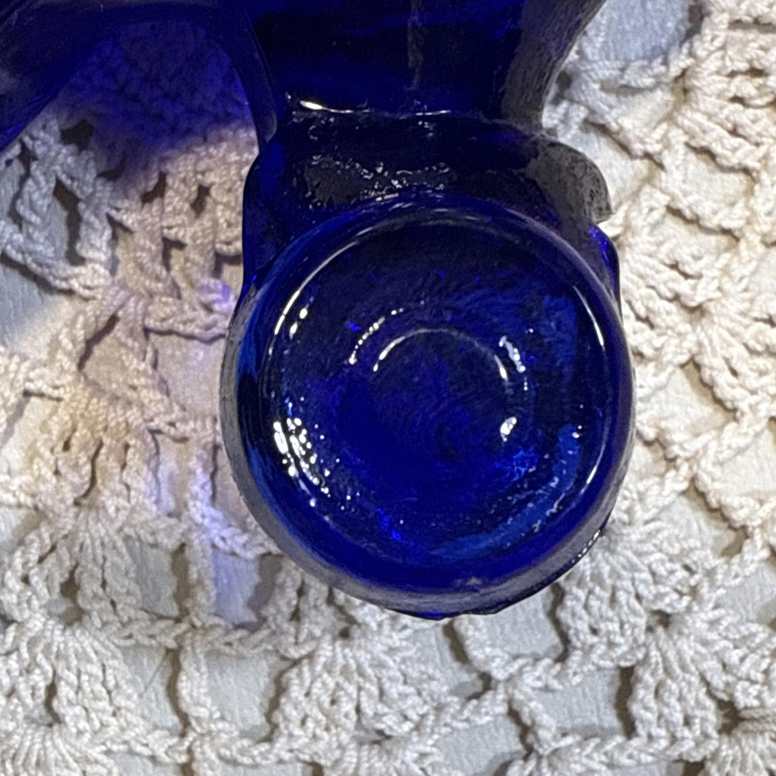 Cobalt Blue Art Glass Women's Roller Skate Slipper - 4.5"(L) x 2.75"(H)