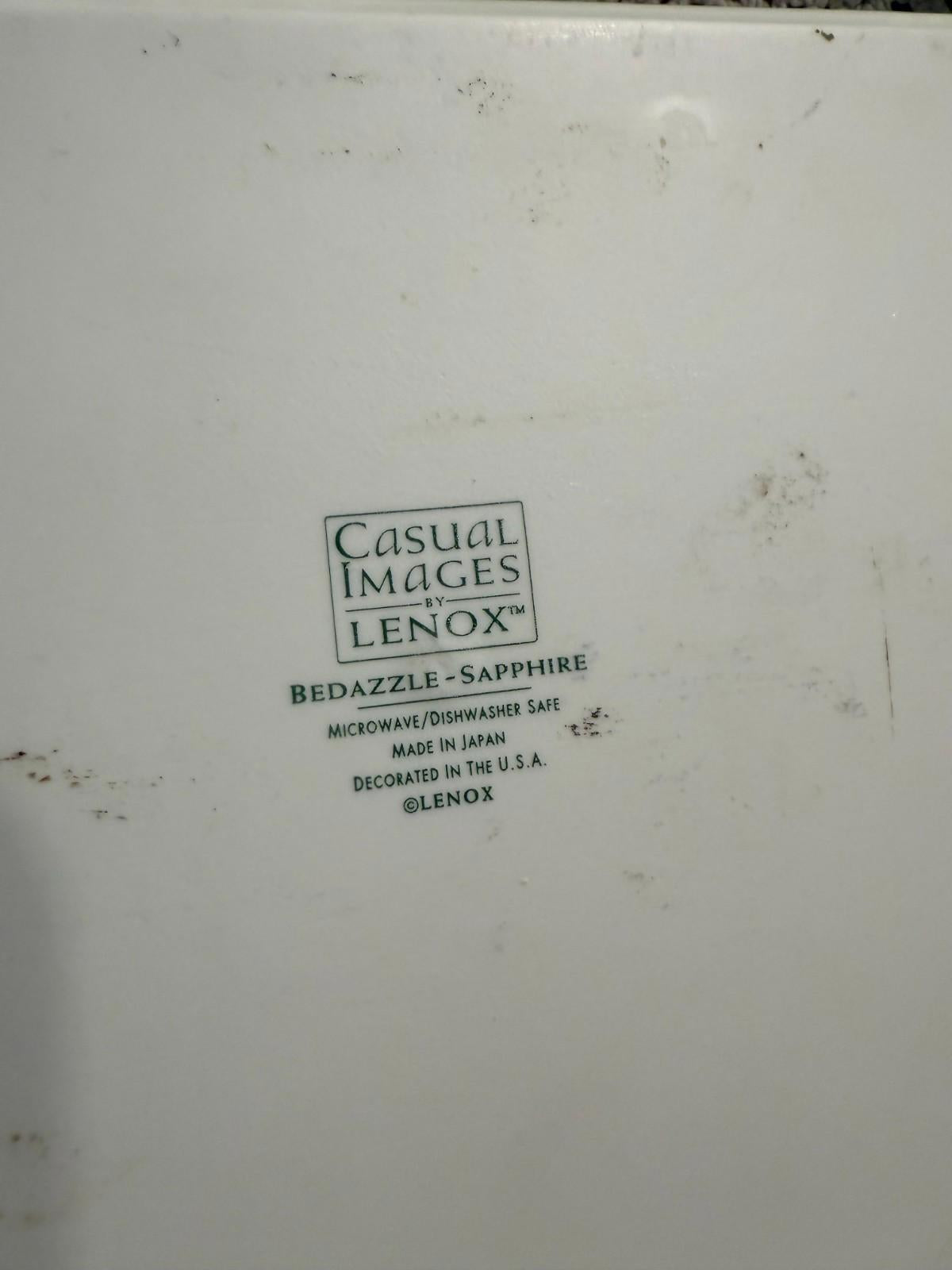 Lenox Casual Images Bedazzle Sapphire Casserole 10" x 7.25 Rectangle Baker