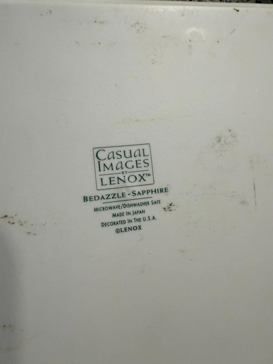 Lenox Casual Images Bedazzle Sapphire Casserole 10" x 7.25 Rectangle Baker