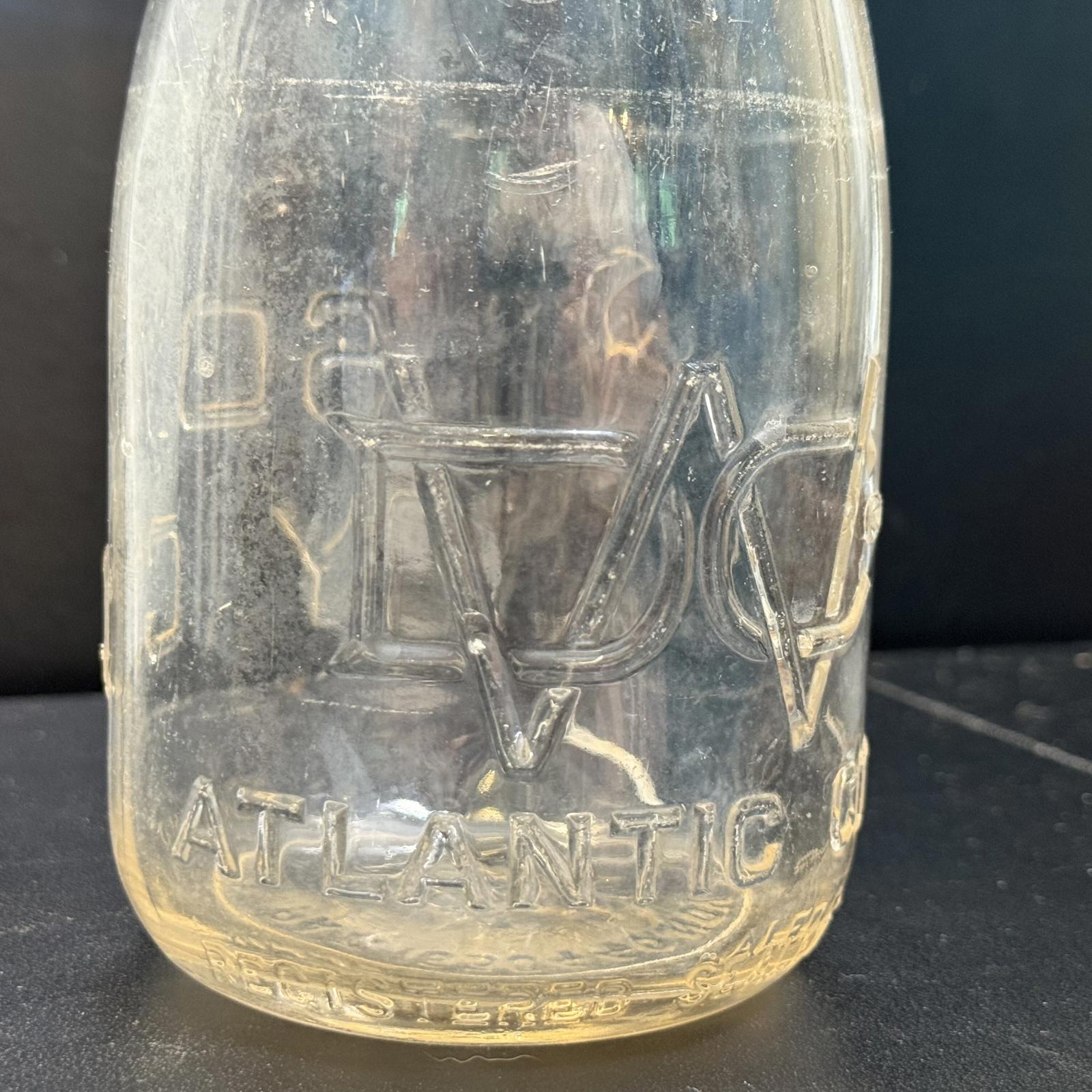 Vintage Wilson Dairy Company Milk Bottle Atlantic City NJ One Pint