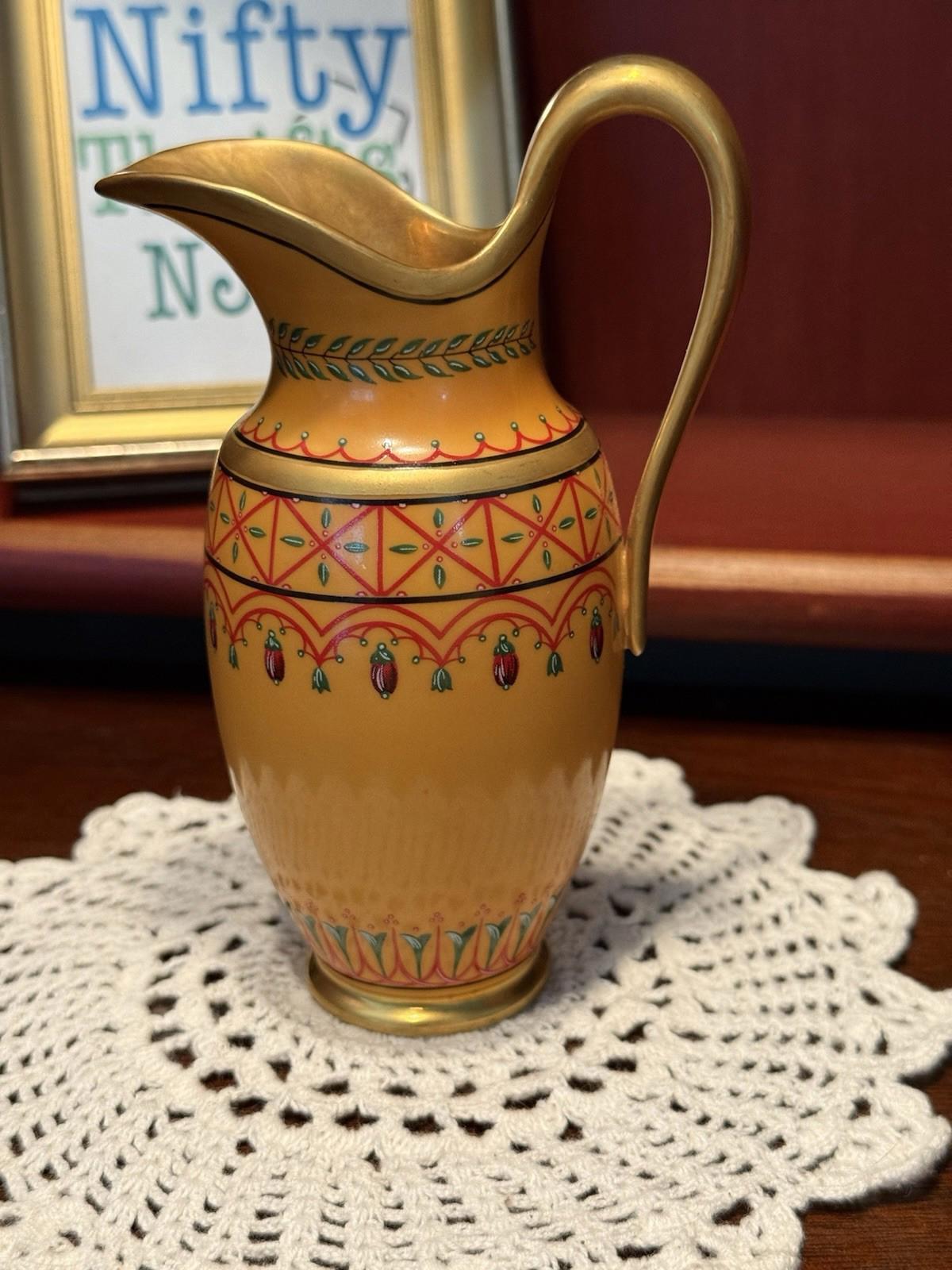 Vintage Franklin Mint Porcelain Museum Reproduction Antique Mini Pitcher