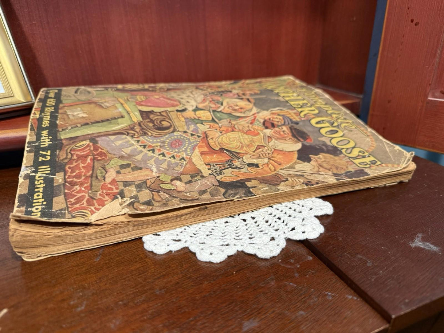 The Complete Mother Goose 1932 Antique Children's Book Whitman Publishing Co