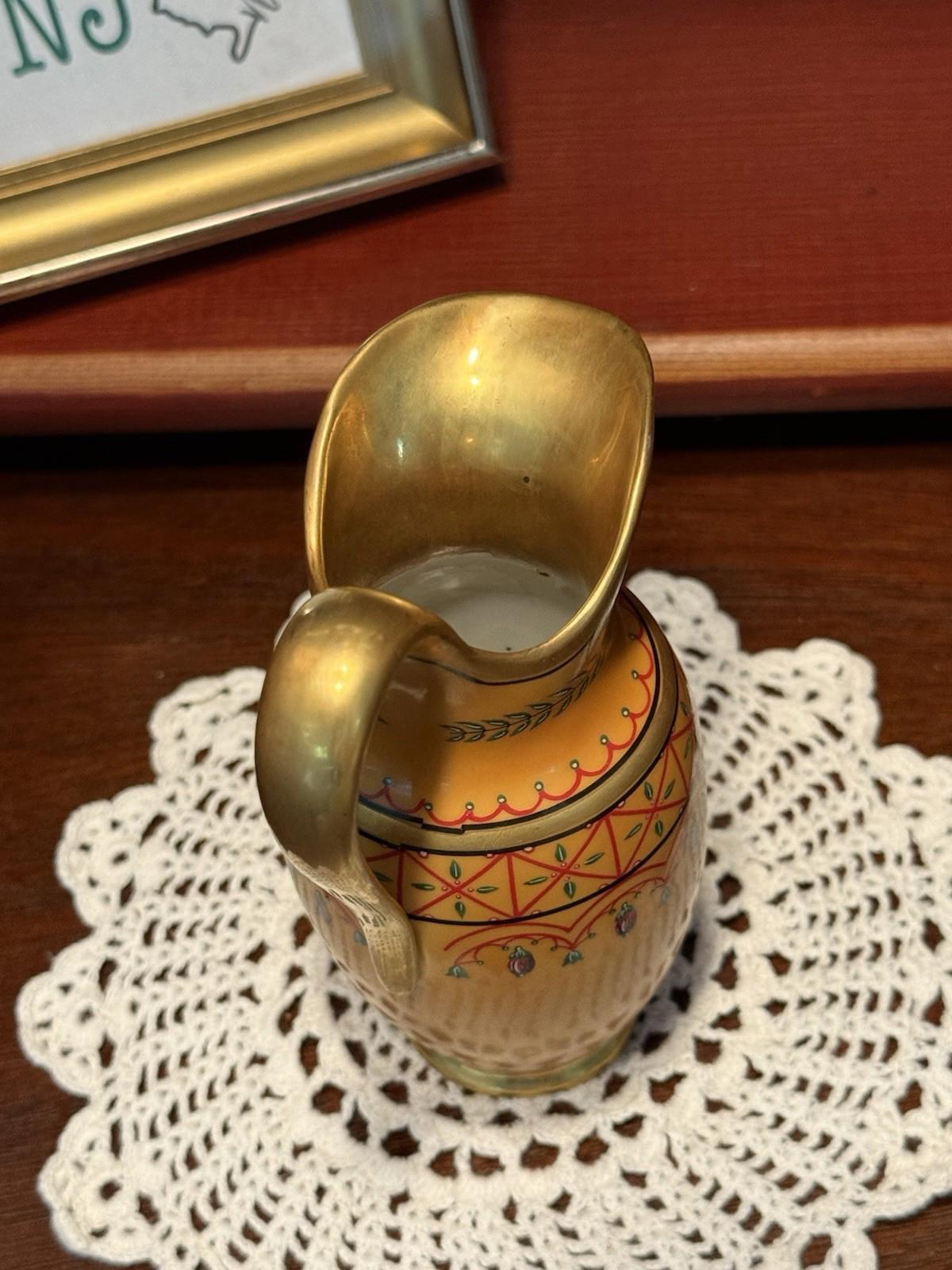 Vintage Franklin Mint Porcelain Museum Reproduction Antique Mini Pitcher