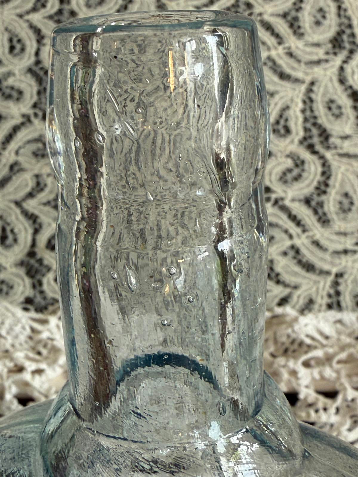 Clevenger Brothers glass bottle Cross Keys light blue aqua bottle Gloucester NJ