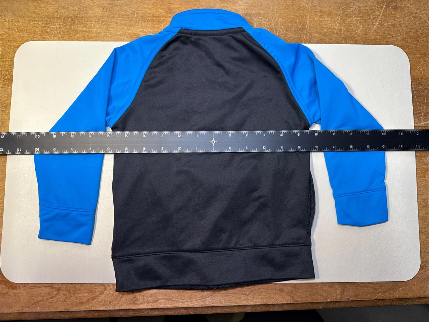 Blue & Black 24m under armor Track Jacket Toddler Light Fall Mild Weather Coat