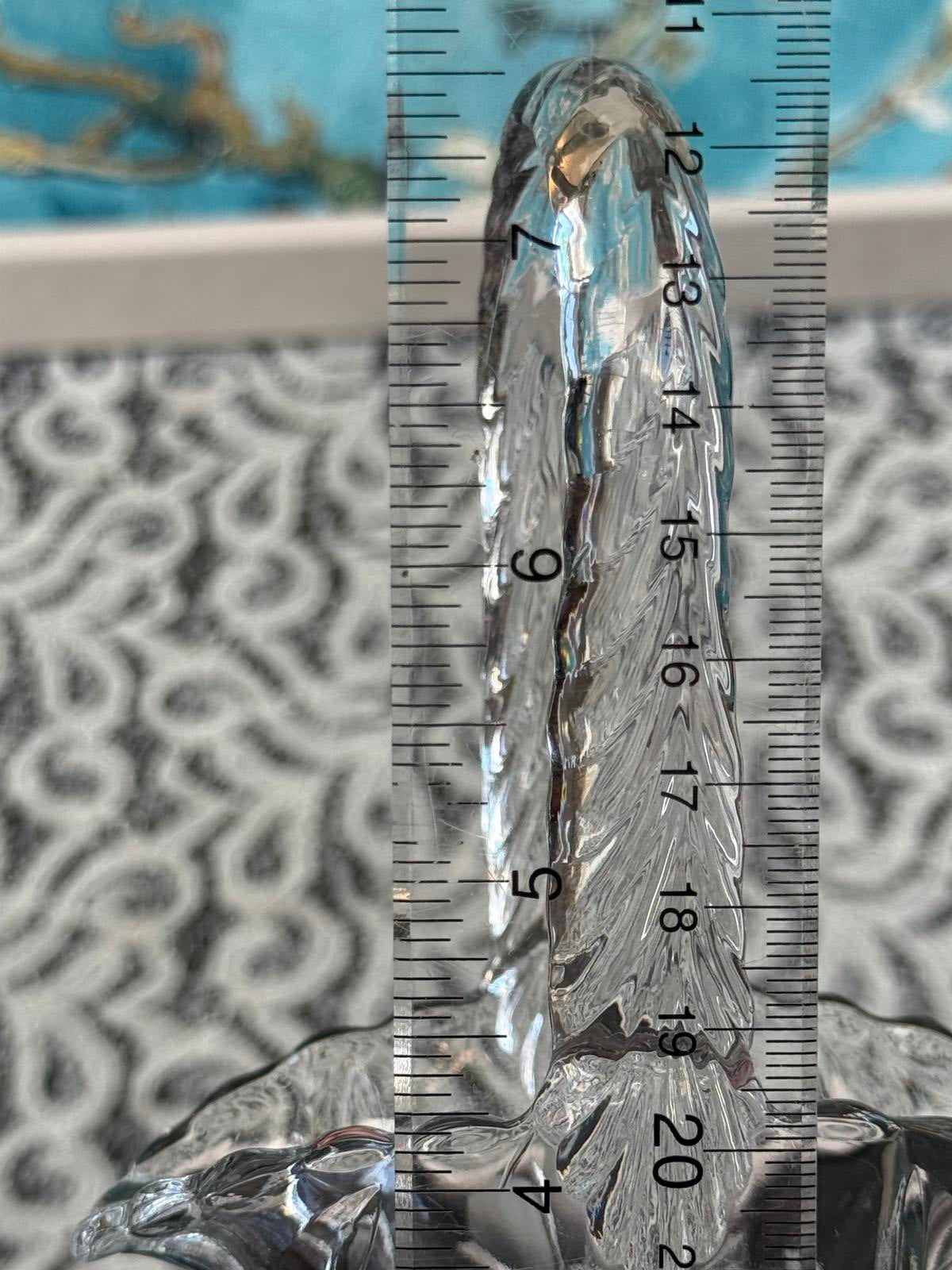 Duncan & Miller Crystal Basket w/ Engraved Flowers circa 1900